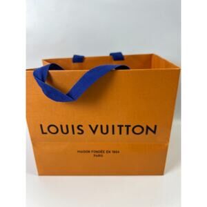 LOUIS VUITTON 10” x 8” X 6” Authentic Paper Gift/Shopping Bag Small Tote Orange